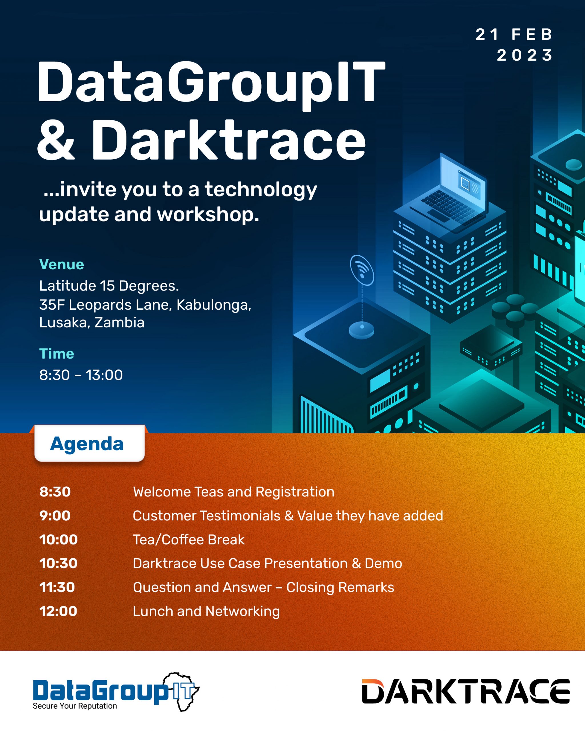 Lusaka Cybersecurity Workshop With Darktrace DataGroupIT